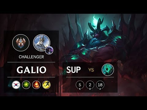 Galio Support vs Thresh - KR Challenger Patch 9.11