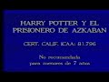 HARRY POTTER Y EL PRISIONERO DE AZKABAN 2004 Intro VHS España