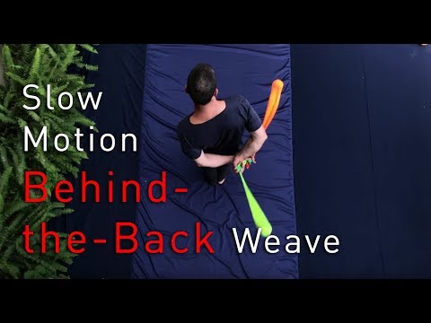 Forward Behind the Back Weave: Slow Motion Poi Spinning Lesson