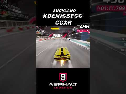 KOENIGGSEGG CCXR X AUCKLAND MP RACE #asphalt9legends #asphalt9 #short #amazing #cars #game #parati