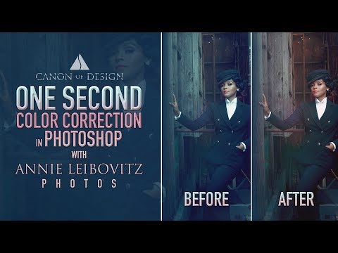 Color Correction in Photoshop with Annie Leibovitz Photos [Quick Tip] (2017)