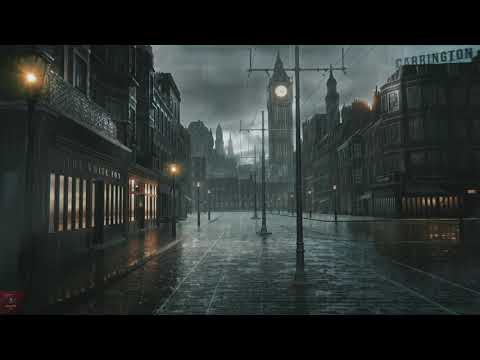 VICTORIAN ERA AMBIENCE: Cozy Rain , Horses, Church Bell, Old Clock Tower, Crowd Whispering - Sounds