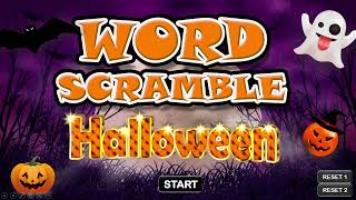 Word Scramble PowerPoint Game - Halloween Game