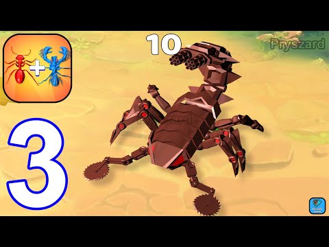 Insect Fusion - Gameplay Walkthrough Part 3 Level 37-49 Ant Merge Battles (Android, iOS)