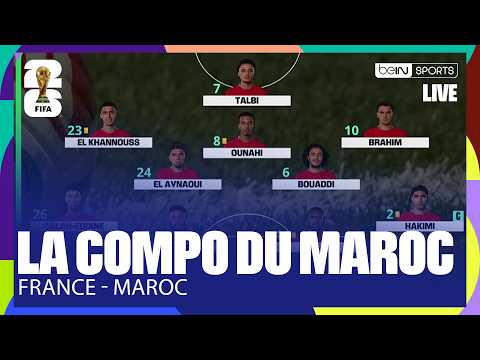 LIVE - Une SURPRISE dans la COMPOSITION du MAROC pour DÉFIER la FRANCE ?