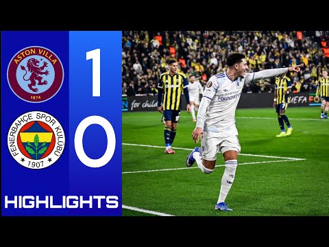 Aston Villa vs Fenerbahçe 1-0 highlights & Goals • Europa League • Jadon Sancho Goal ⚽🔥