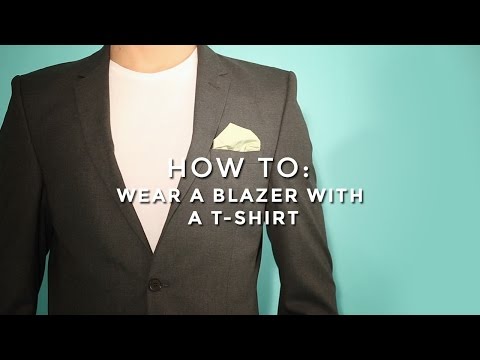How to Wear a Blazer with a T-Shirt