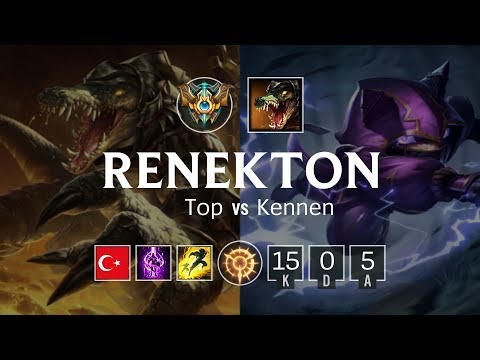 Renekton Top vs Kennen - TR Challenger Patch 8.20