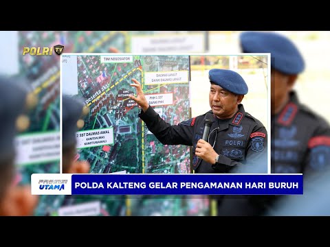 POLDA KALTENG LAKSANAKAN TACTICAL WALL GAME PENGAMANAN MAY DAY