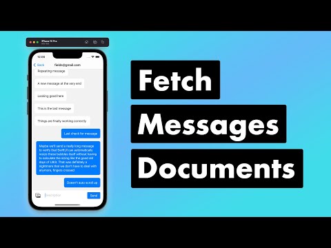 SwiftUI Firebase Chat 12: Fetch Messages Documents with Snapshot Listener