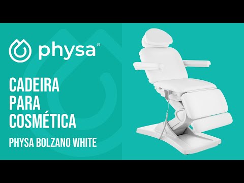 vídeo - Cadeira de estética - 4 motores - 350 W - 187 x 60 x 65 - 87,5 cm - 150 kg - branco
