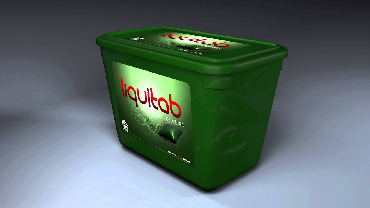 리퀴탭 세제 3D 모델