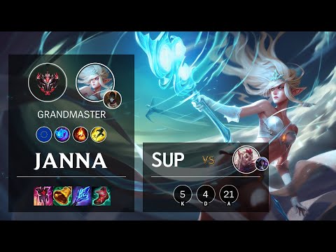 Janna Support vs Rakan - EUW Grandmaster Patch 10.24