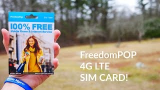 Free AT&T Cell Phone Service?! FreedomPOP GSM LTE SIM Card!