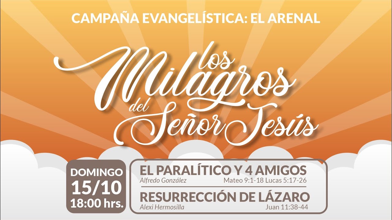 "El paralítico y 4 amigos" Alfredo González - "Resurrección de Lázaro" Alexi Hermosilla | 15/10/23