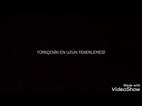 Türkçenin En Uzun Tekerlemesini Okuma Denemesi