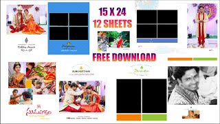 15x24 wedding album psd files free download # how to download wedding album psd files
