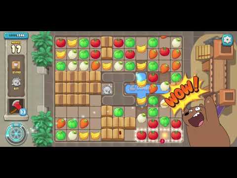 We Bare Bears Match3 Repairs Level 1546 - No Boosters