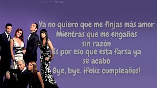 RBD - Feliz Cumpleaños (Letra)