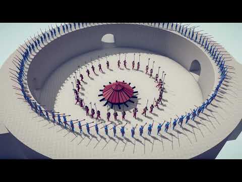 100x SPEAR THROWERS vs UNITS - Totally Accurate Battle Simulator