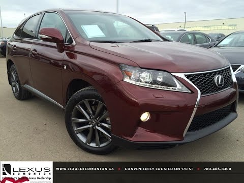 Lexus Certified Pre Owned Red 2013 RX 350 AWD F Sport In Depth Review | Fort McMurray Alberta