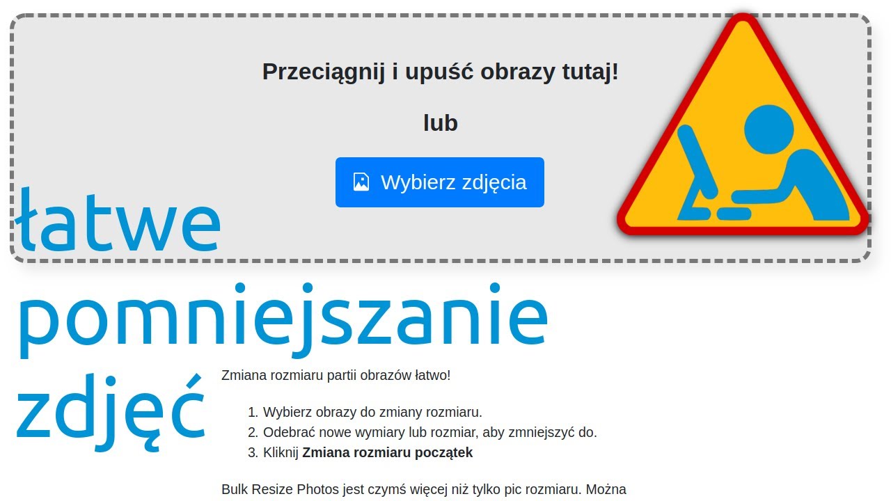 Łatwe pomniejszanie zdjęć