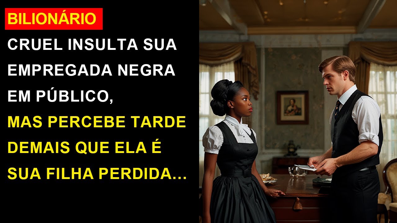 Bilionário Cruel Insulta sua Empregada Negra em Público, Mas Percebe Tarde Demais que Ela É Sua...
