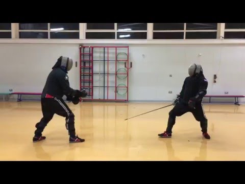 Longsword vs Rapier sparring Adam vs Nick