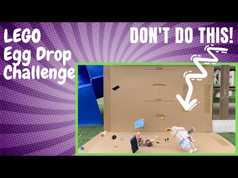 LEGO Egg Drop CHALLENGE | Do's and Don'ts | Built by 7 year old | 12 Foot | Slow Motion | AJ's Toys