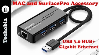 USB 3.0 Hub + Gigabit Ethernet #Ugreen review - best for Surface Pro and Mac Devices