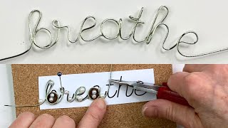Making Wire Letters - DIY Jig Tutorial