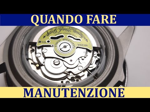Dopo quanti anni fare la manutenzione (revisione) in un orologio meccanico?