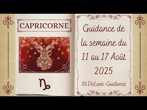 CAPRICORNE ♑ Du 11 au 17 Août 2025. Choix et confusion. Tout semble en suspens.