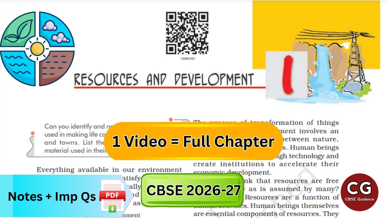 Resources and Development Class 10: Explained in One Shot!