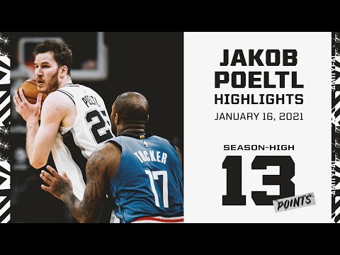 Highlights: Jakob Poeltl Season-High 13 PTS | 1.16.2021