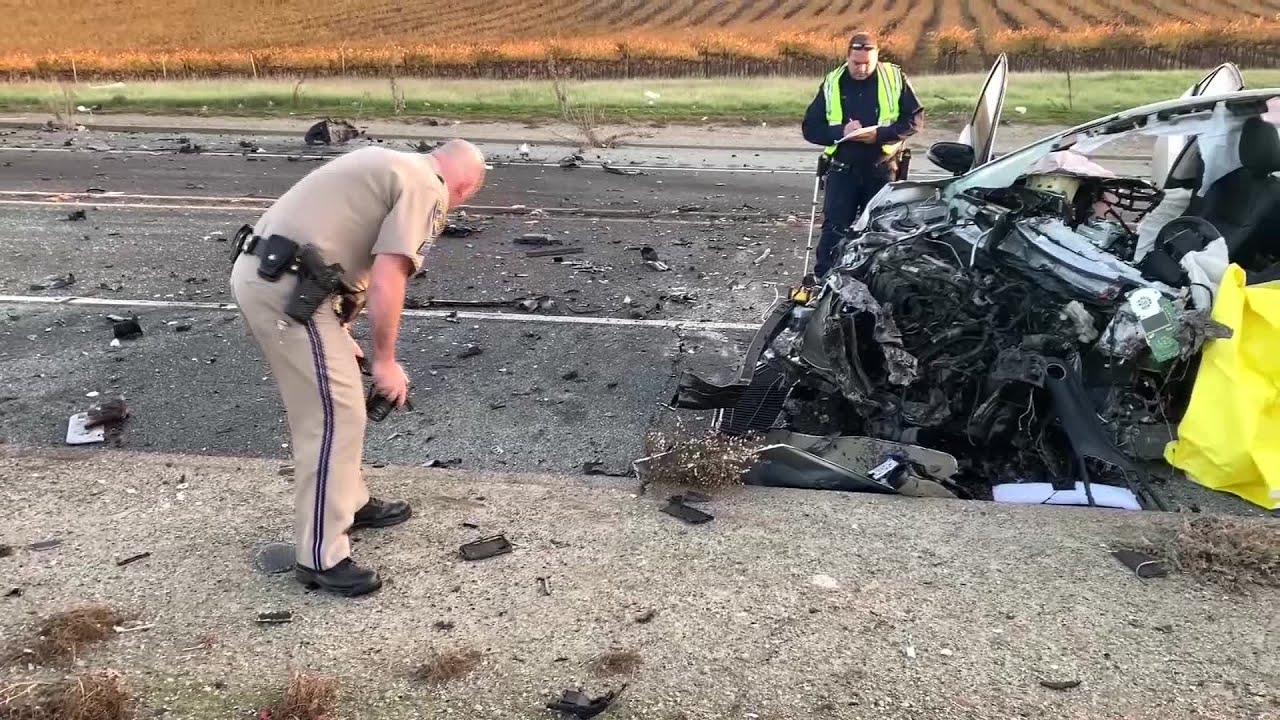 Raw Video: Site of Fatal Crash on Vasco Road Near Byron