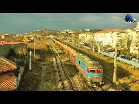 LDE2100 60-0180-9 & Marfar cu Bușteni GFR Wood Train in Oradea Est Triaj - 30 November 2018