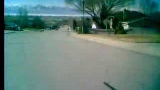 Avery taking the first ride of 2009 with her daddy