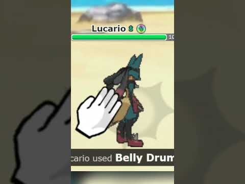 Belly Drum Mega Lucario SWEEPS Pokemon Showdown