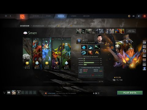 dota2mid w33 batrider - 5men vs Nigma - OMEGA League