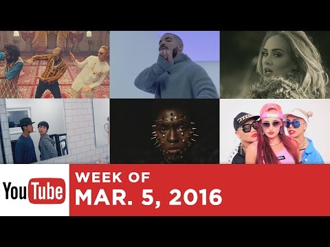 Top 10 Most Popular Songs - Week Of March 5, 2016 (YouTube)