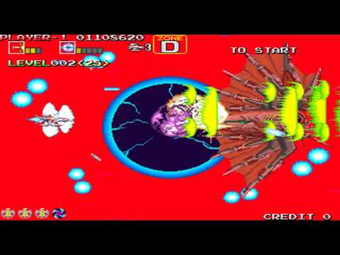 Darius gaiden (Easy difficulty set All min level increase speed) solo play