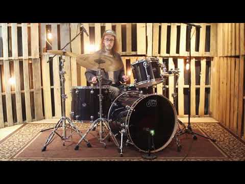 DW Performance Ebony Stain Drum Set - 18x24,10x13,16x18,8x14