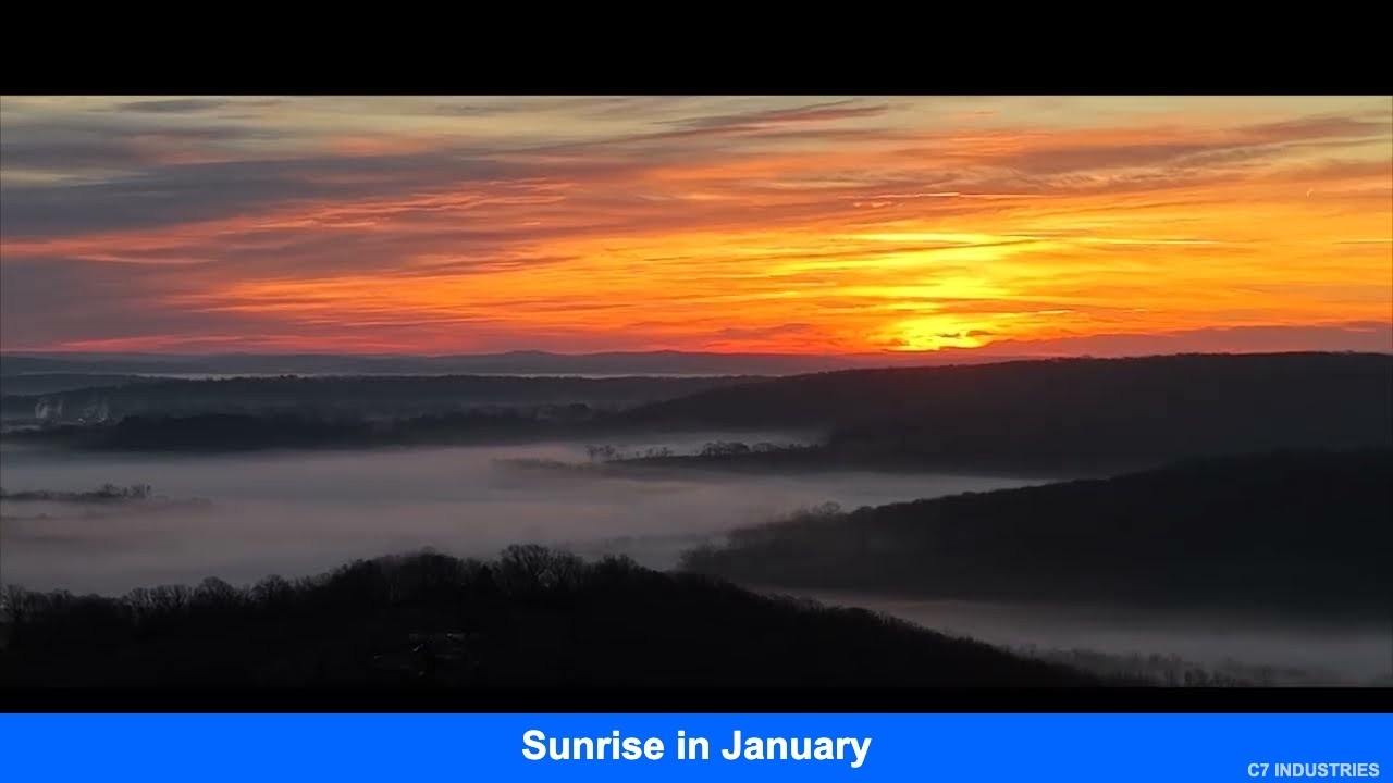 Sunrise in January