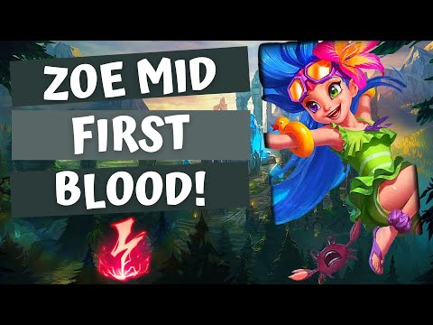 How to Zoe mid | First blood Mid Guide  | League of Legends