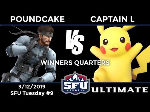 SFU Ultimate #9: WR3 - Poundcake (Snake) vs Captain L (Pikachu, Pichu)