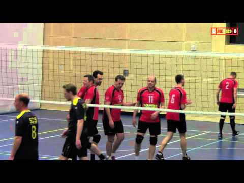Volleybal Beker Heren 1/2e Finale Y-W: Steevast H3 - SCS H1 [05-04-2016]