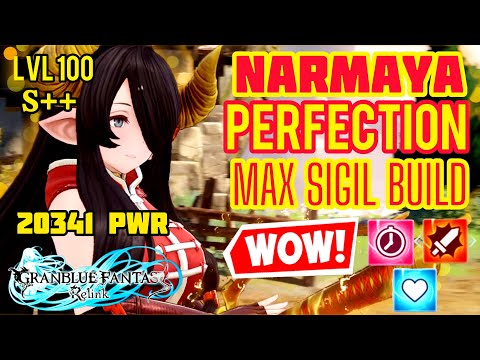 GRANBLUE FANTASY RELINK NARMAYA PERFECTION MAX SIGIL DPS BUILD DESTROY ALL QUEST + 2 MIL SETSUNA !