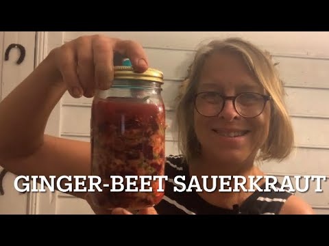 Make This Awesome Ginger-Beet Sauerkraut: Easy & Good For You!