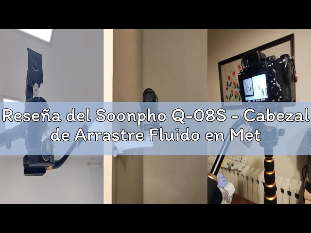 Vídeo relacionado con Soonpho Q-08S - Cabezal de Arrastre Fluido en Metal, Cabezal de Hidráulica de Fluid Fotografía Panorámica con Mango Carga máx 10kg para Videocámaras Atornilladas de 1/4"